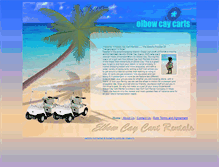 Tablet Screenshot of elbowcaycartrentals.com